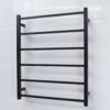 Non Heated Towel Ladder Square Wall Mounted Matte Black