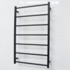 Non Heated Towel Ladder Square Wall Mounted Matte Black - Image 2