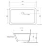 Kyra 216 Rectangular Under Counter Basin - Image 3