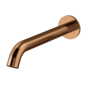 Axus Round Wall Mounted Spout 220mm Brushed Rose Gold