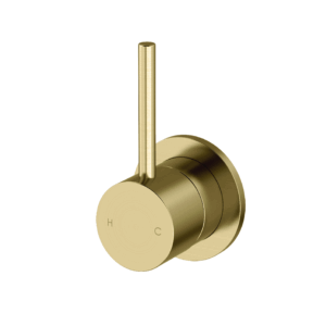 Axus Pin Lever Shower or Bath Mixer Lever Up Brushed Brass