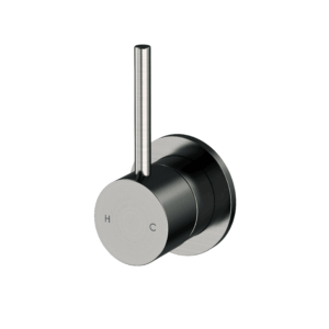 Axus Pin Lever Shower or Bath Mixer Lever Up Brushed Gun Metal